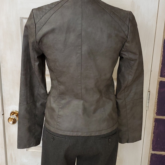Faux leather moto jacket - Picture 2 of 4